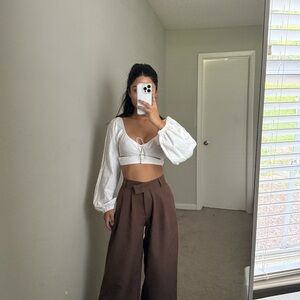 White Crop Top